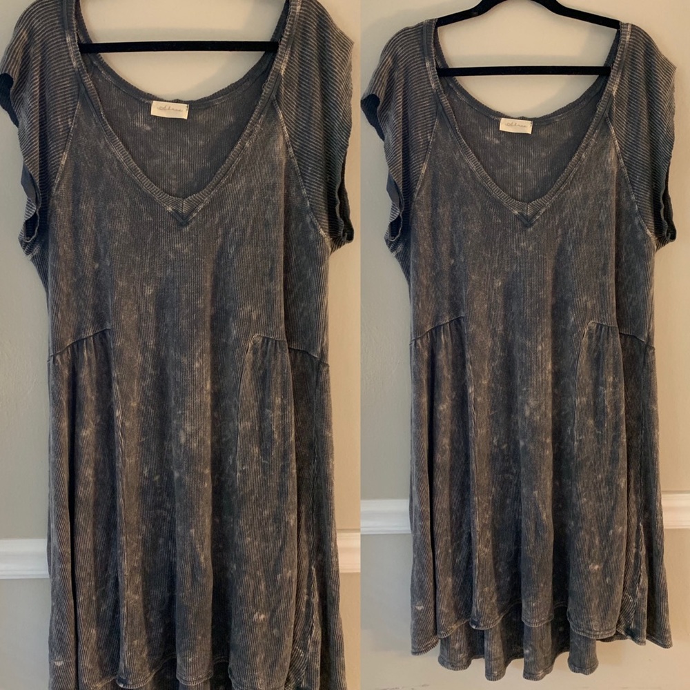 Gray Boho Dress